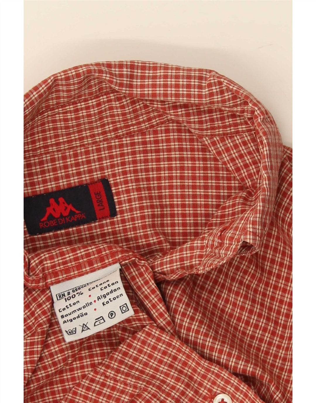 Kappa Chemise Homme Grand Rouge Vichy Coton