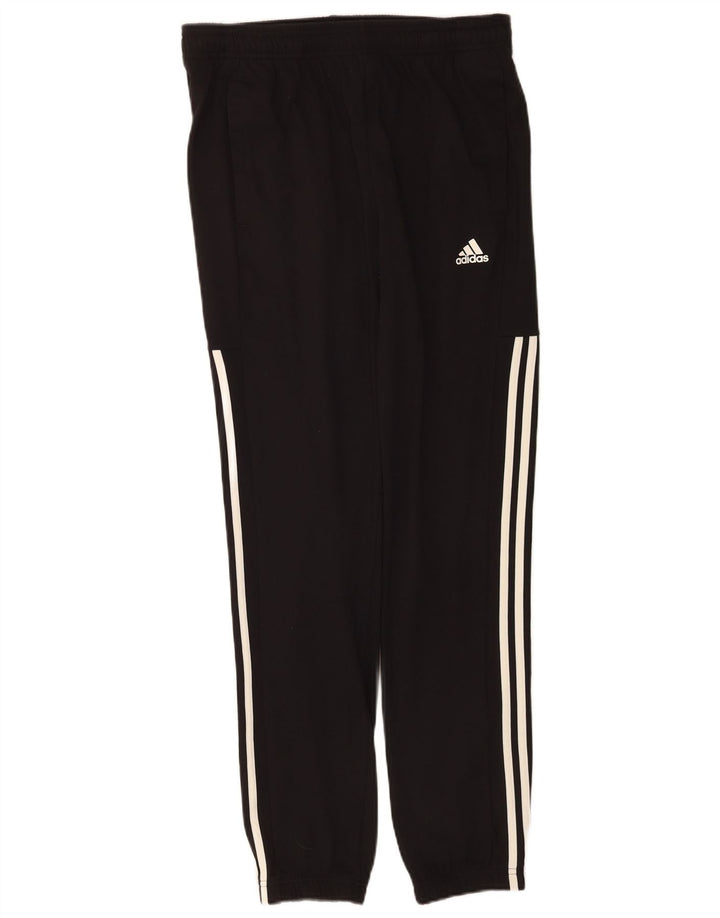 Adidas Mens Tracksuit Trousers Joggers Medium  Black Cotton