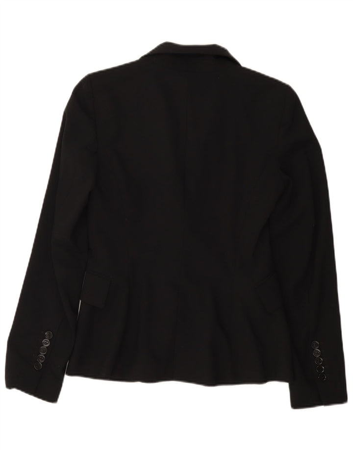 Zara Womens 1 Button Blazer Jacket EU 34 2XS Black
