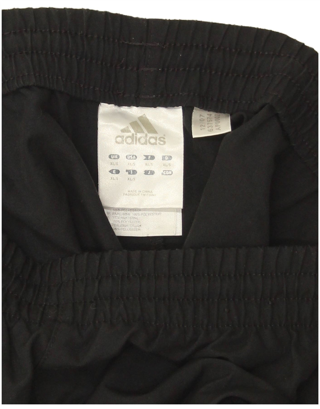 Adidas Mens Tracksuit Trousers XL  Black Polyester