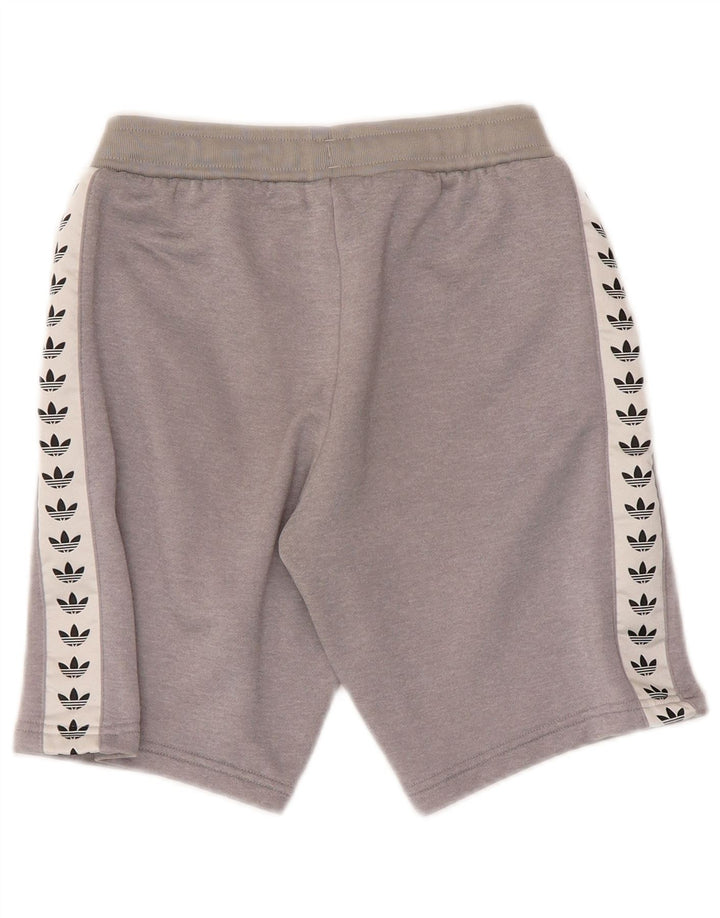 ADIDAS Boys Graphic Sport Shorts 9-10 Years  Grey Polyester