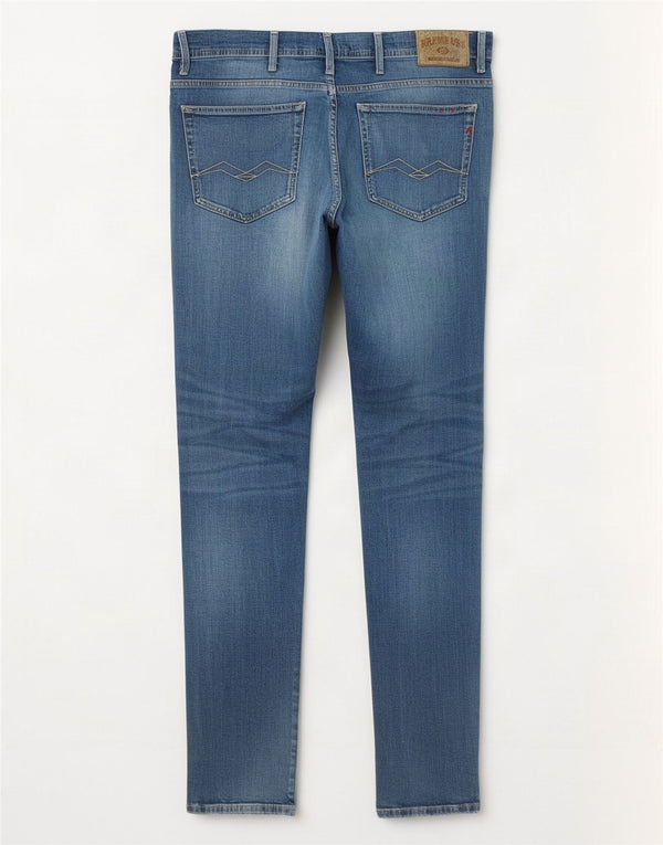 Replay Vaqueros pitillo Jondrill para hombre W36 L32 Algodón azul