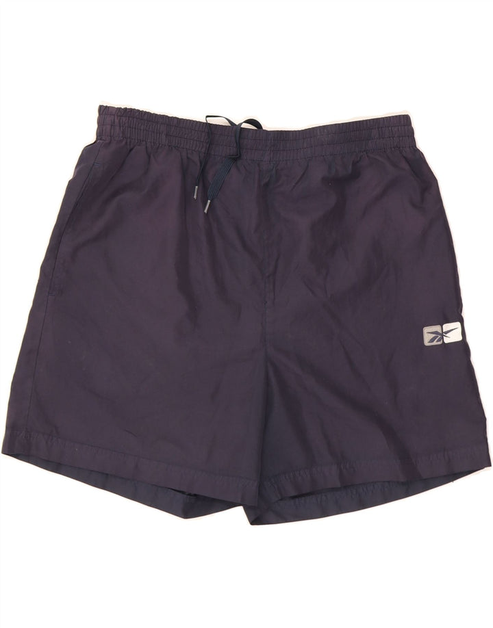 REEBOK Mens Sport Shorts Medium  Navy Blue Vintage Reebok and Second-Hand Reebok from Messina Hembry 