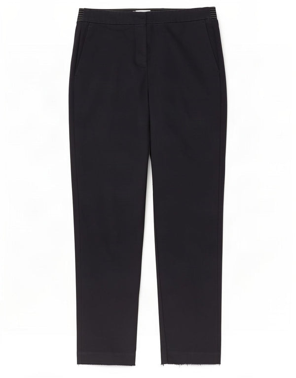 Zara Mujer Pantalón Chino Recto Mediano W28 L27 Azul Marino