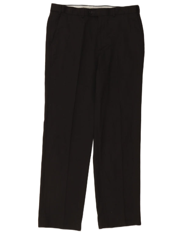 Marks & Spencer Pantaloni drepți pentru bărbați L34 L33 Poliester negru