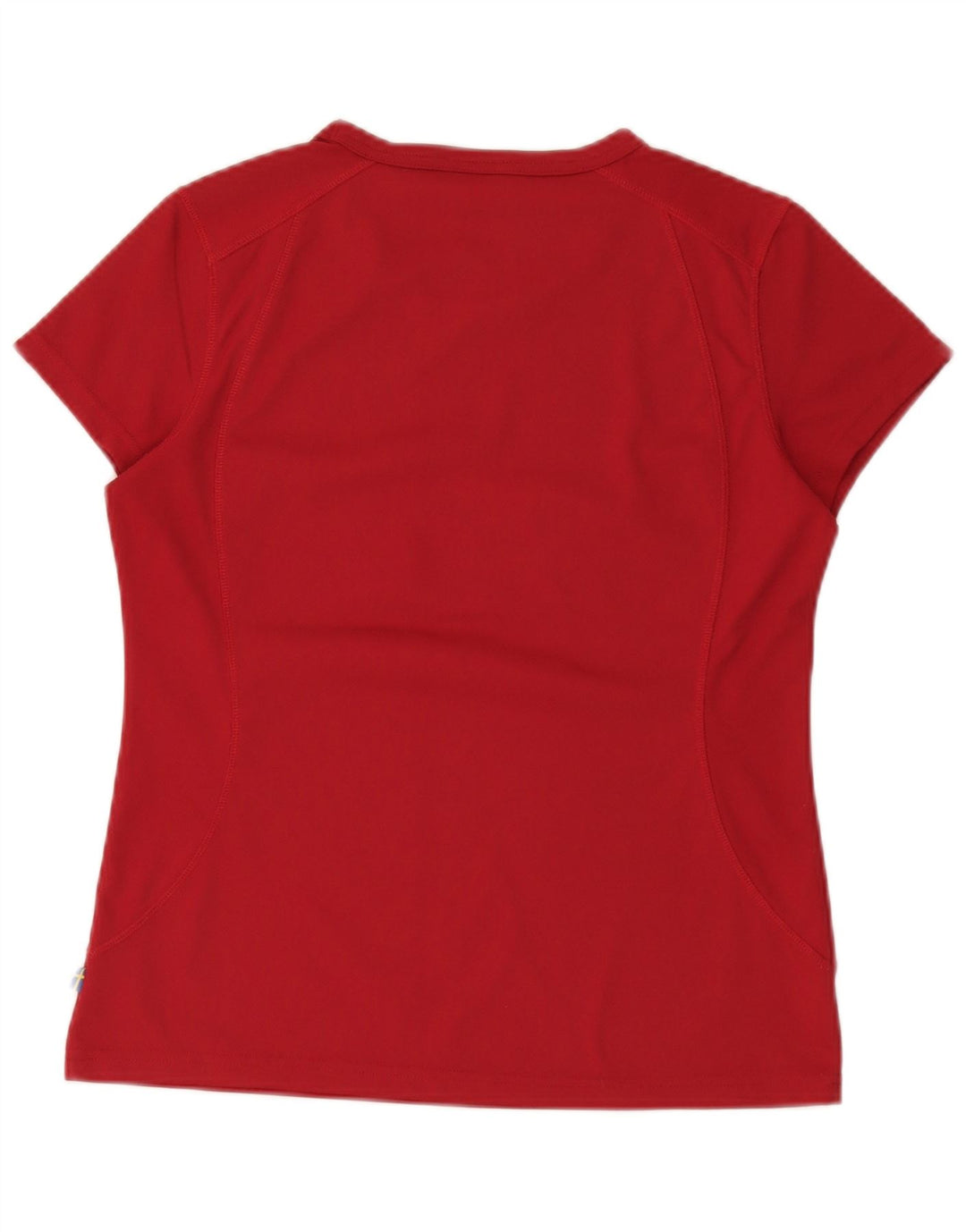 Fjall Raven T-Shirt Top UK 14 Medium Burgundy Polyester