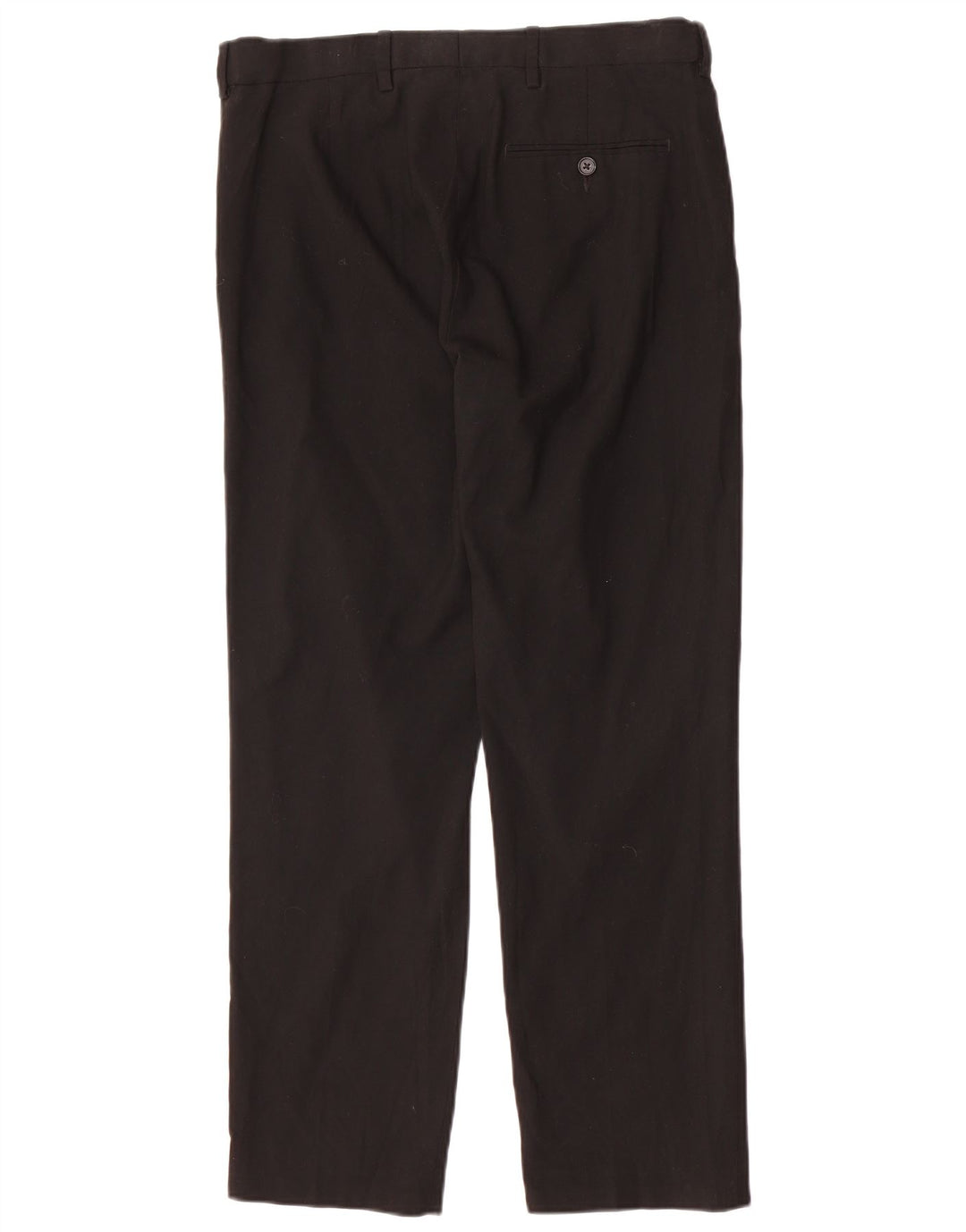 Marks & Spencer Mens Straight Regular Fit Chino Trousers W32 L29 Black