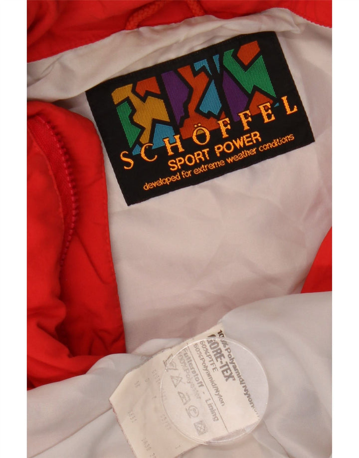 SCHÄFER Herre Gore-Tex Hætte Anorak Jakke UK 44 2XL Rød Polyamid