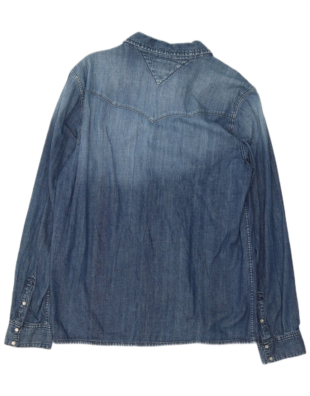 Tommy Hilfiger Herre Denim Shirt XL Blå Bomuld