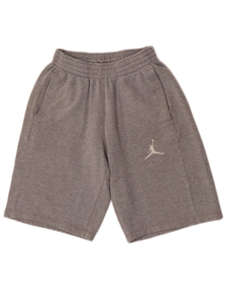 Jordan Short de sport pour homme Petit coton gris