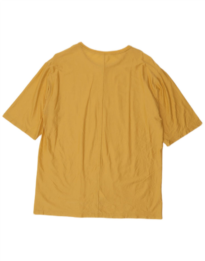 Cos T-Shirt Homme Haut Large Jaune Coton