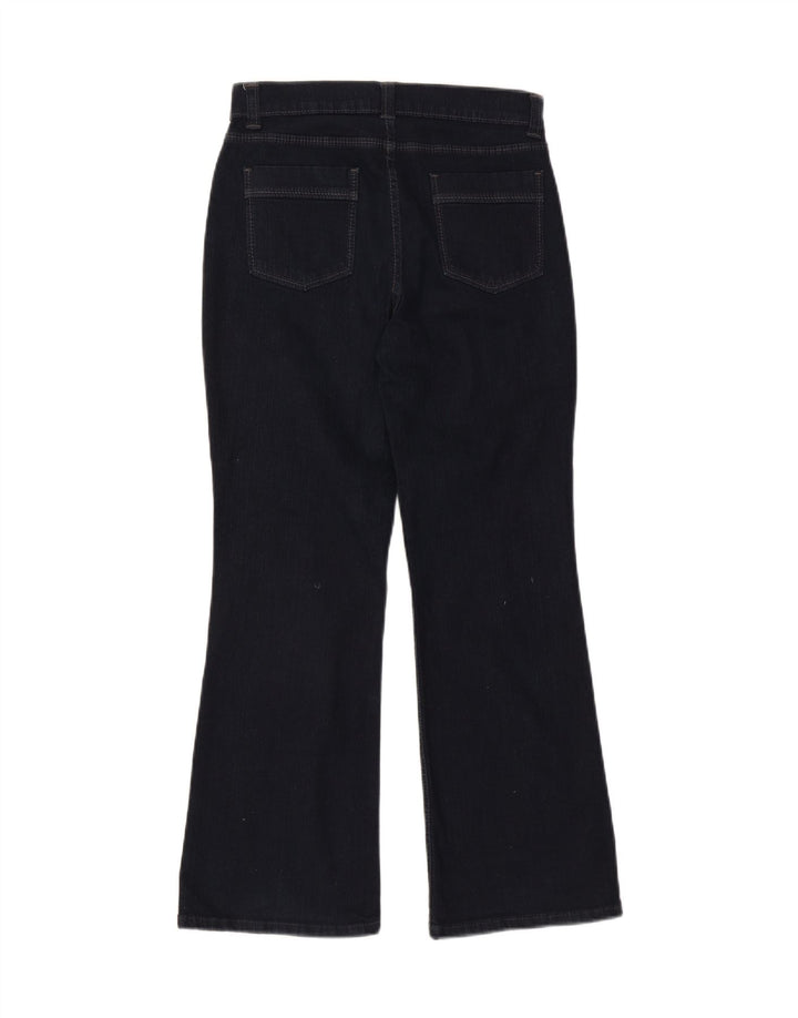 Marks & Spencer Womens Short Bootcut Jeans UK 10 Small W27 L28 Navy Blue