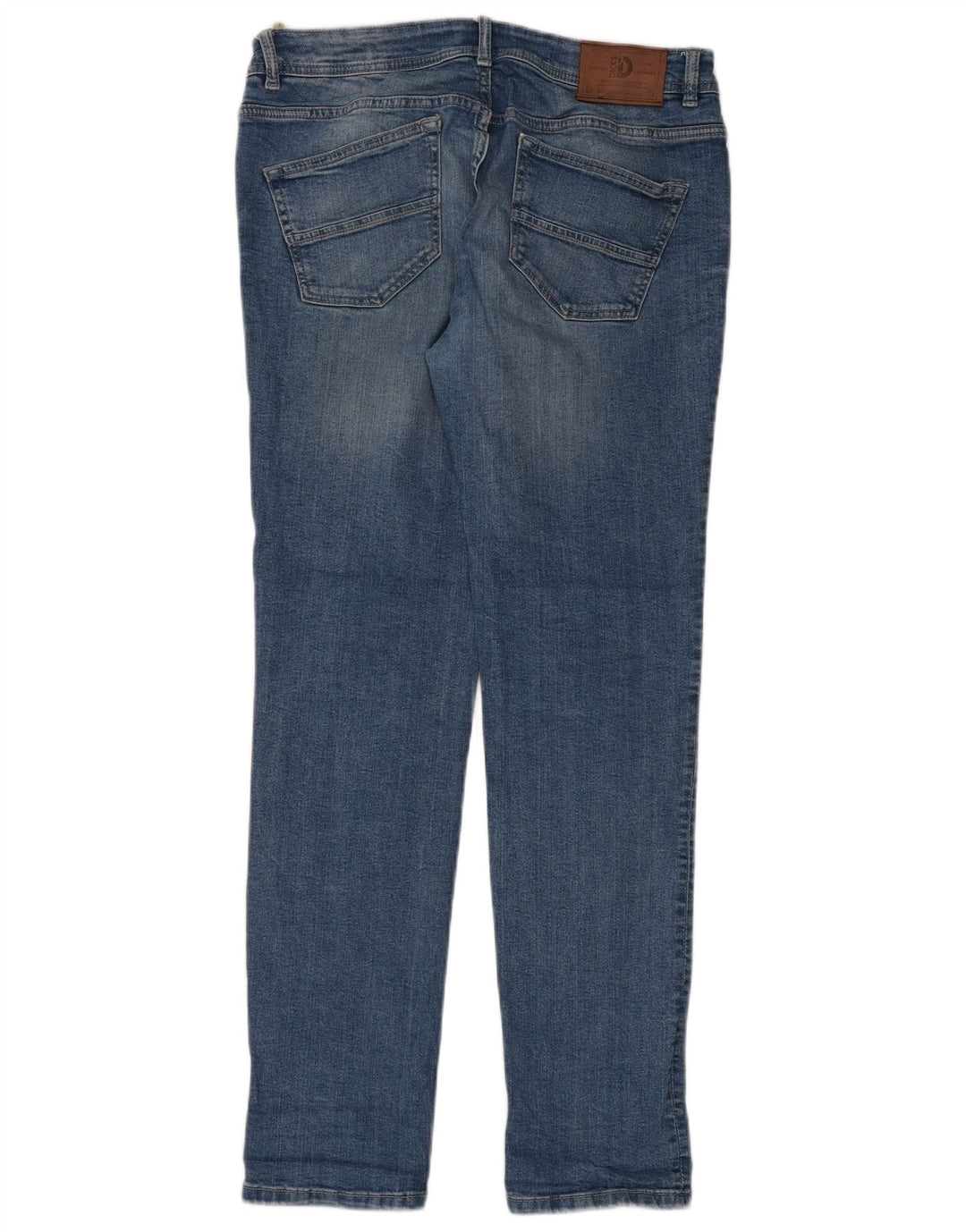Dack's Mens Slim Jeans IT 50 Large W34 L32 Blue Cotton