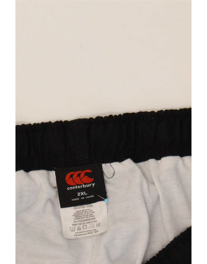 Canterbury Mens Graphic Windbreaker Trousers 2XL Black Polyester