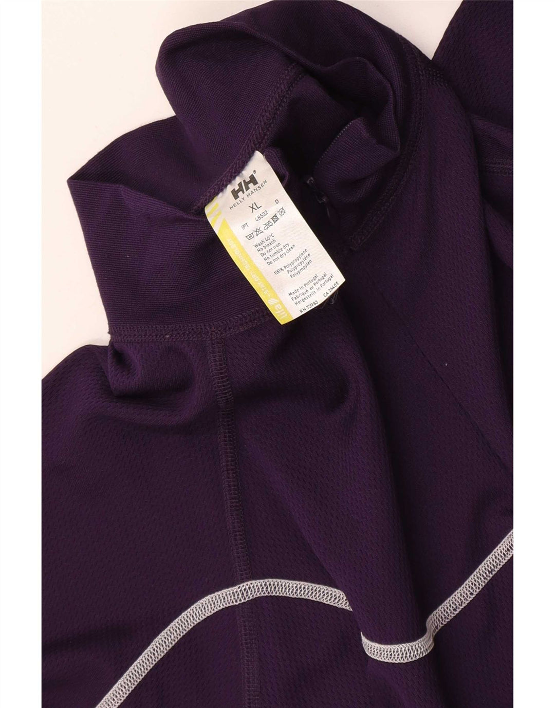 Helly Hansen Womens Zip Neck Pullover Tracksuit Top UK 18 XL Lilla