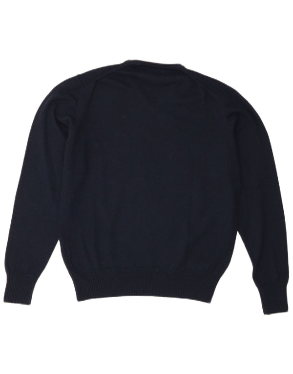 Zara Herre V-hals sweater Medium Marineblå Uld