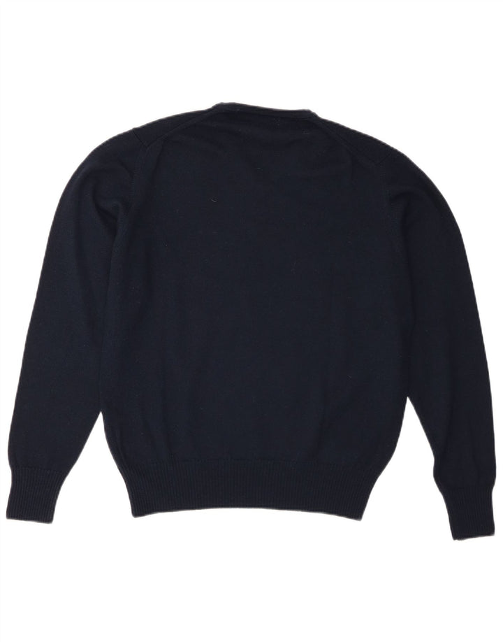 Zara Herre V-hals sweater Medium Marineblå Uld