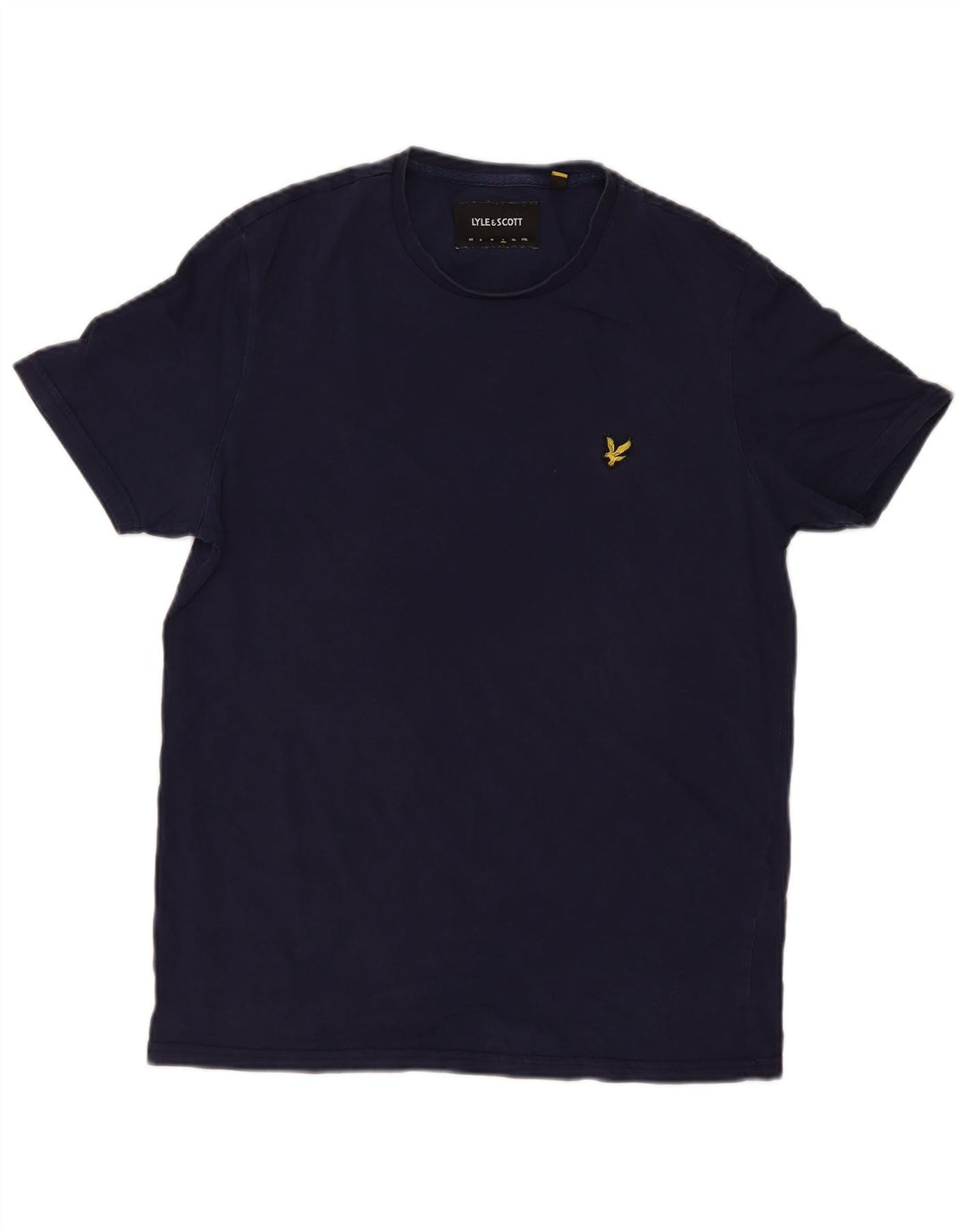 Lyle & Scott Herre T-shirt Top Stor marineblå bomuld