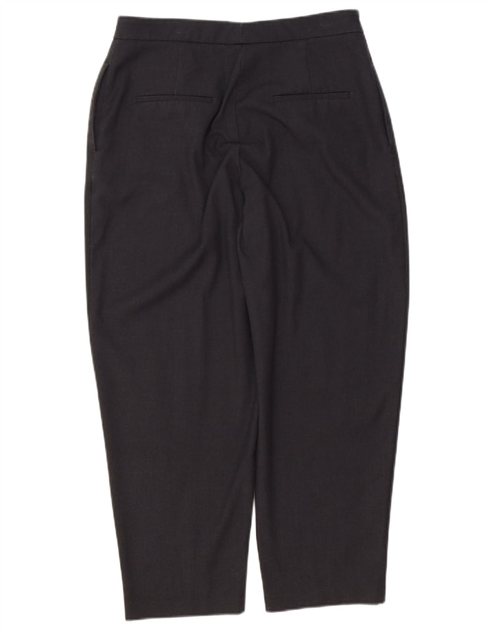 Zara Damen Tapered Casual Hose Medium W28 L25 Grau Polyester