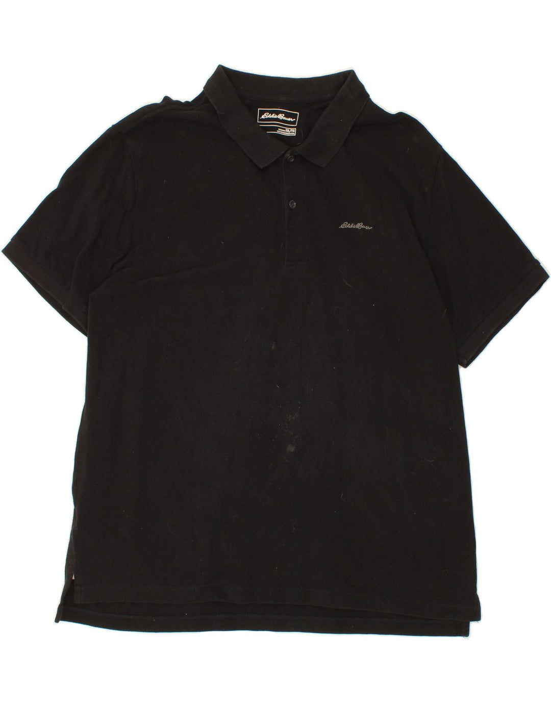 EDDIE BAUER Mens Polo Shirt 2XL Black Cotton Vintage Eddie Bauer and Second-Hand Eddie Bauer from Messina Hembry 