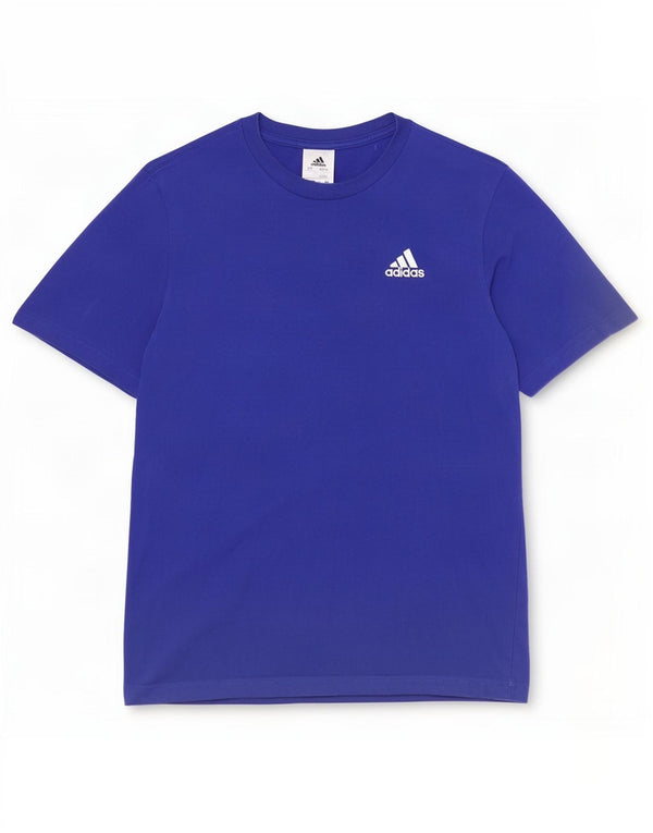 T-shirt Adidas da uomo Top Small in cotone blu