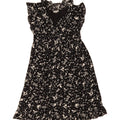 CONVERSE Womens A-Line Dress UK 14 Large Black Floral Polyester Vintage Converse and Second-Hand Converse from Messina Hembry 