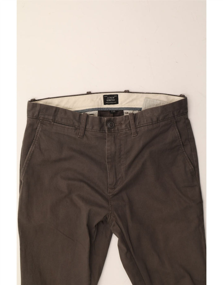 J. CREW Mens Stretch Slim Chino Trousers W30 L27 Grey Cotton Vintage J. Crew and Second-Hand J. Crew from Messina Hembry 