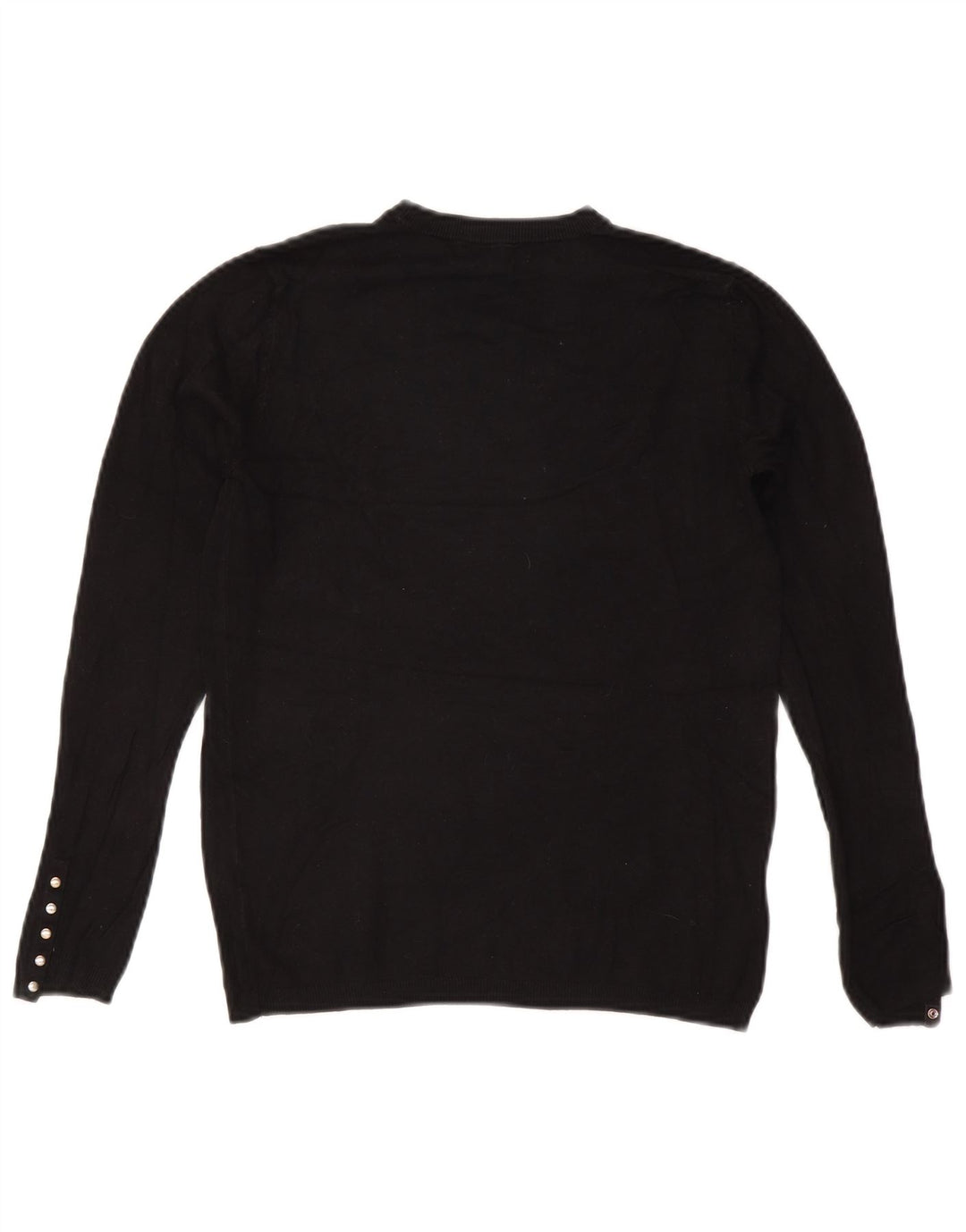 Maglione maglione girocollo da donna Zara UK 12 medio nero