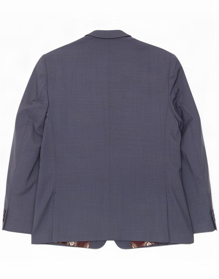 Ted Baker Veste blazer à 2 boutons pour homme UK 44 2XL Bleu Laine