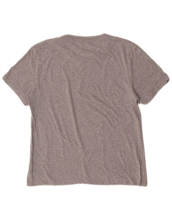 Levi's Womens Slim Graphic T-Shirt Top UK 14 Medium Grey