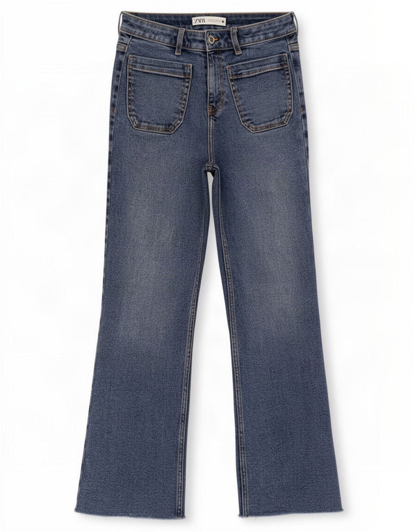Женские джинсы Bootcut Zara EU 34 2XS W24 L25 синие, хлопок