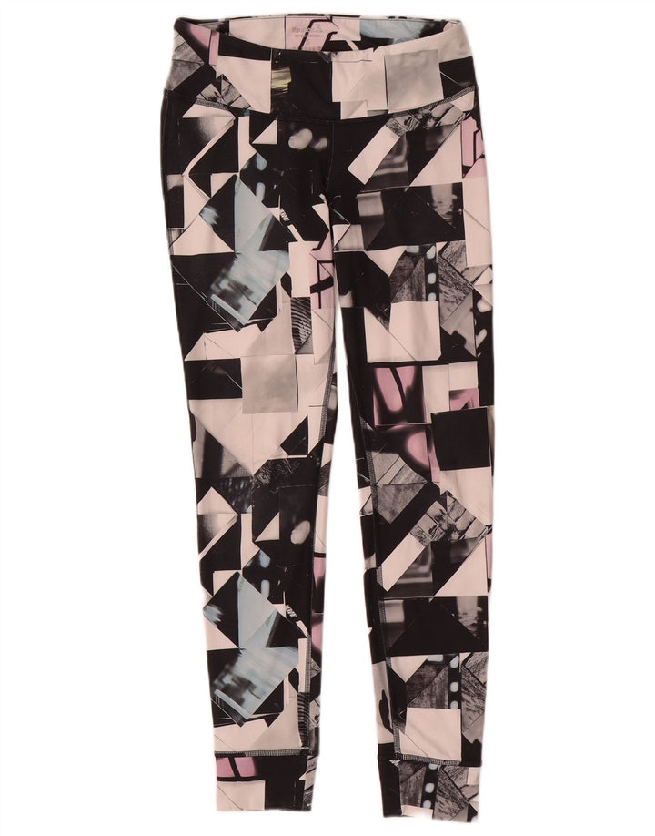 Reebok női leggings UK 8/10 kis tarka geometrikus poliészter