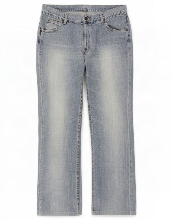 Lee Mens REED Bootcut Jeans W36 L30 Blue Cotton