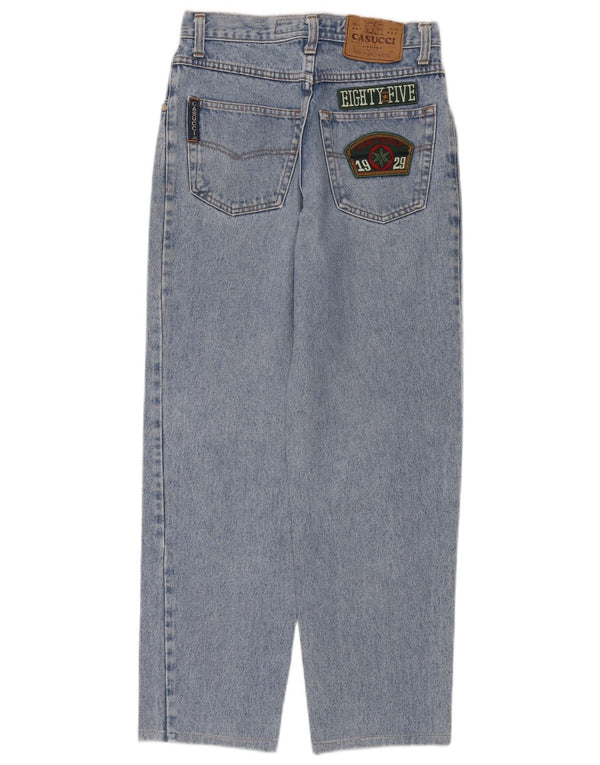 Casucci Meninas Jeans Cônicos De Cintura Alta 11-12 Anos W26 L28 Azul
