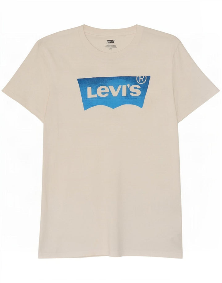 Levi's Mens Graphic T-Shirt Top Large White Cotton