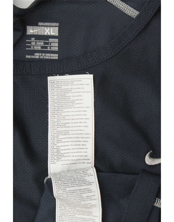 Nike Mens T-Shirt Top UK 45/47 XL Navy Blue Polyester