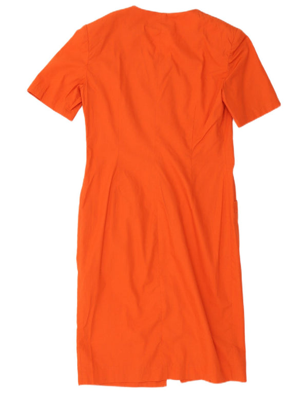 Maison Jacques Dame Skjortekjole IT 42 Medium Orange Bomuld