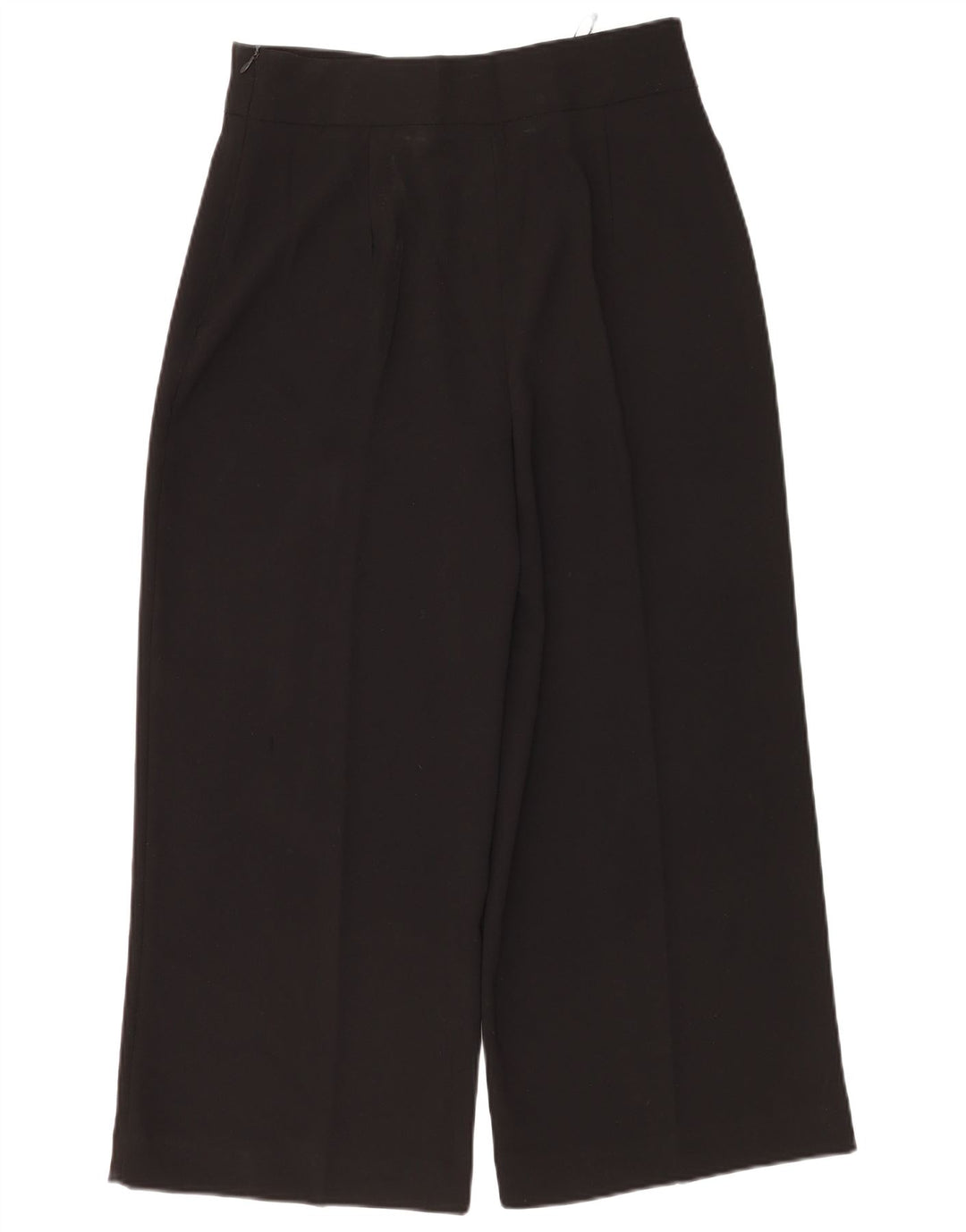 Zara Γυναικείο Cropped Παντελόνι Μεγάλο W30 L25 Μαύρο Πολυεστέρα