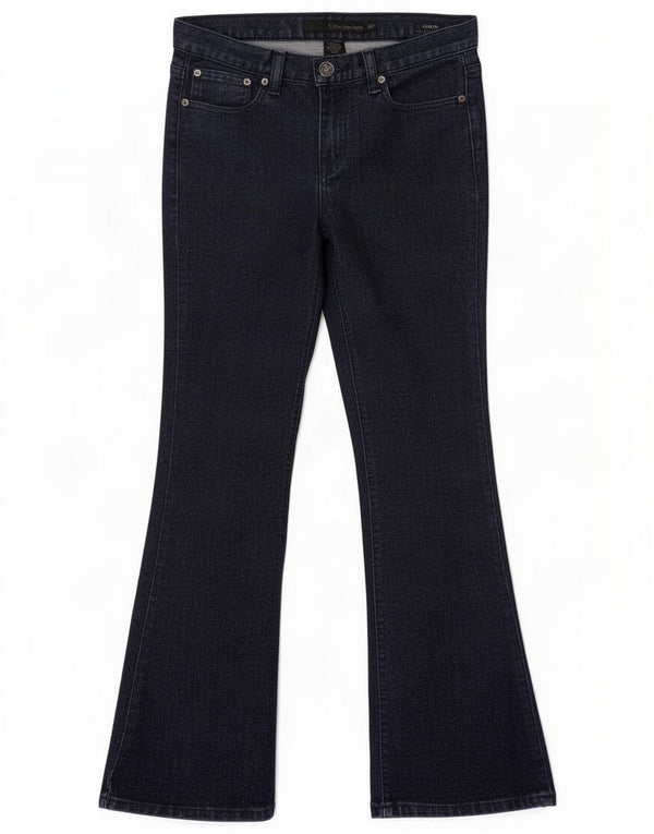 Calvin Klein Damen Schlagjeans US 6 Medium W28 L32 Marineblaue Baumwolle Produktbeschreibung Etikettengröße:  Marke: