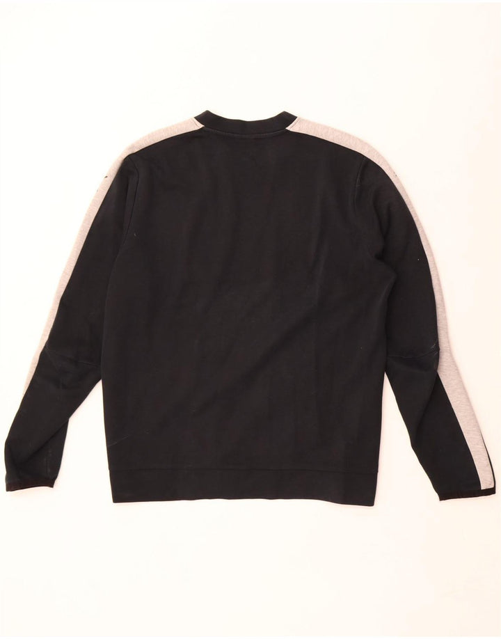 Puma Mens Sweatshirt Jumper Medium Black Colourblock Polyester
