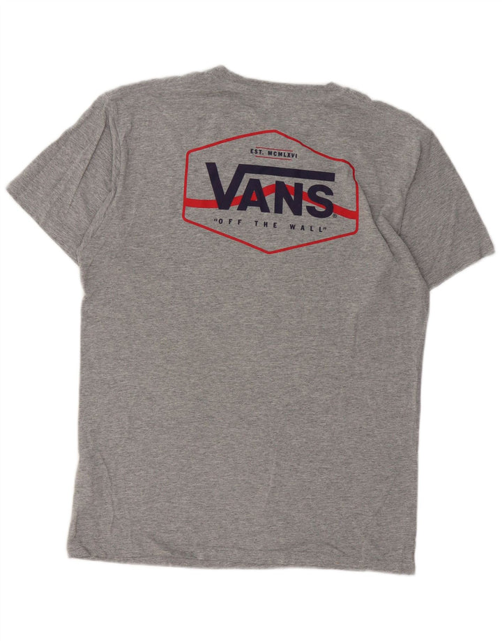 Vans Mens Classic Fit T-Shirt Top Medium Grey Flecked Cotton