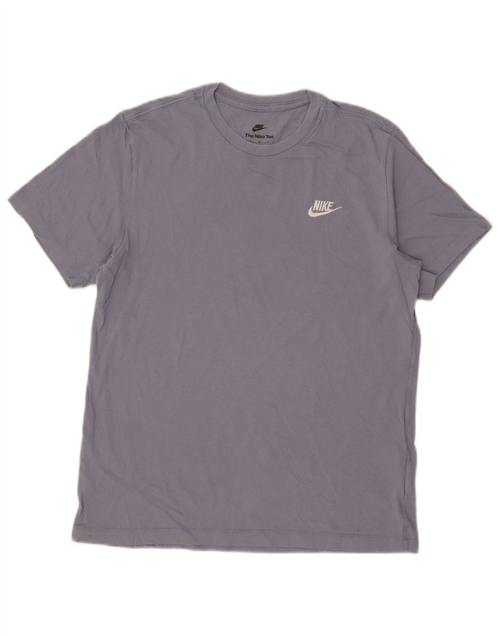 Camiseta Nike Hombre Top Azul Medio Algodón