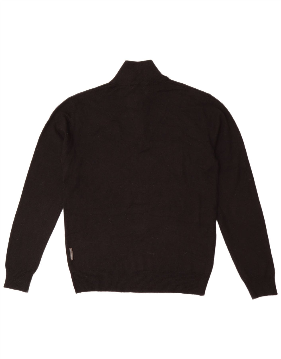 French Connection Herre Regular Fit Zip Neck Jumper Sweater Medium Sort