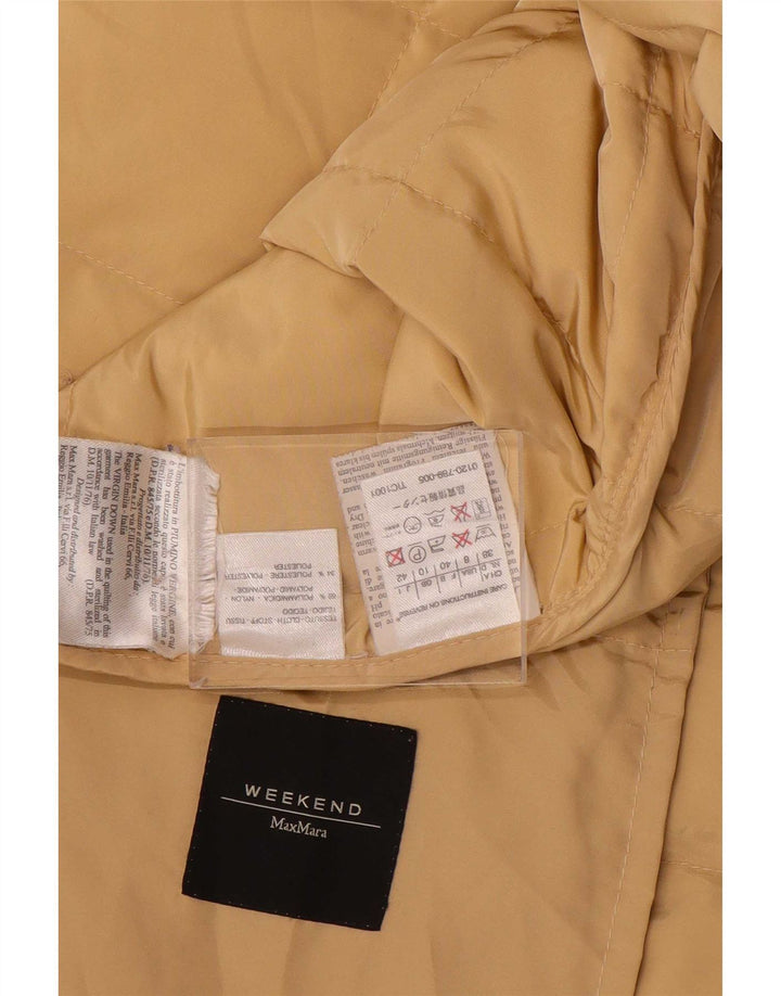 Jachetă căptușită supradimensionată pentru femei de weekend Max Mara UK 10 Small Yellow