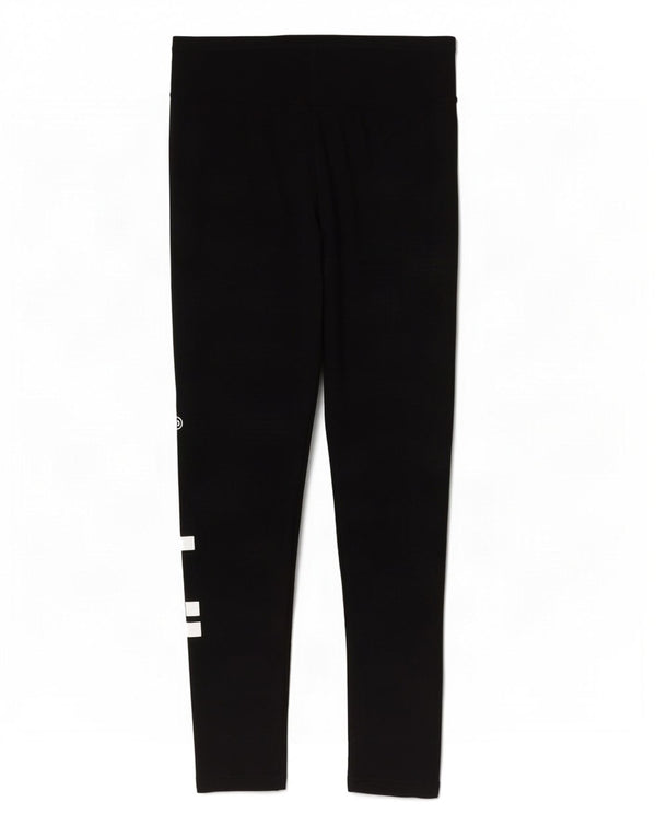 Adidas Leggings graphiques pour femmes UK 10 petit coton noir