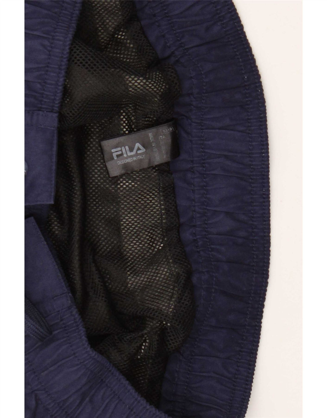 Fila Mens Graphic Swimming Shorts Small Grey Colourblock Polyester