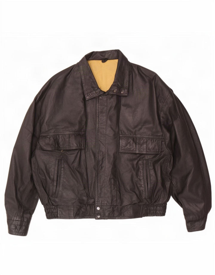 Vintage herre læderjakke UK 40 Large Black