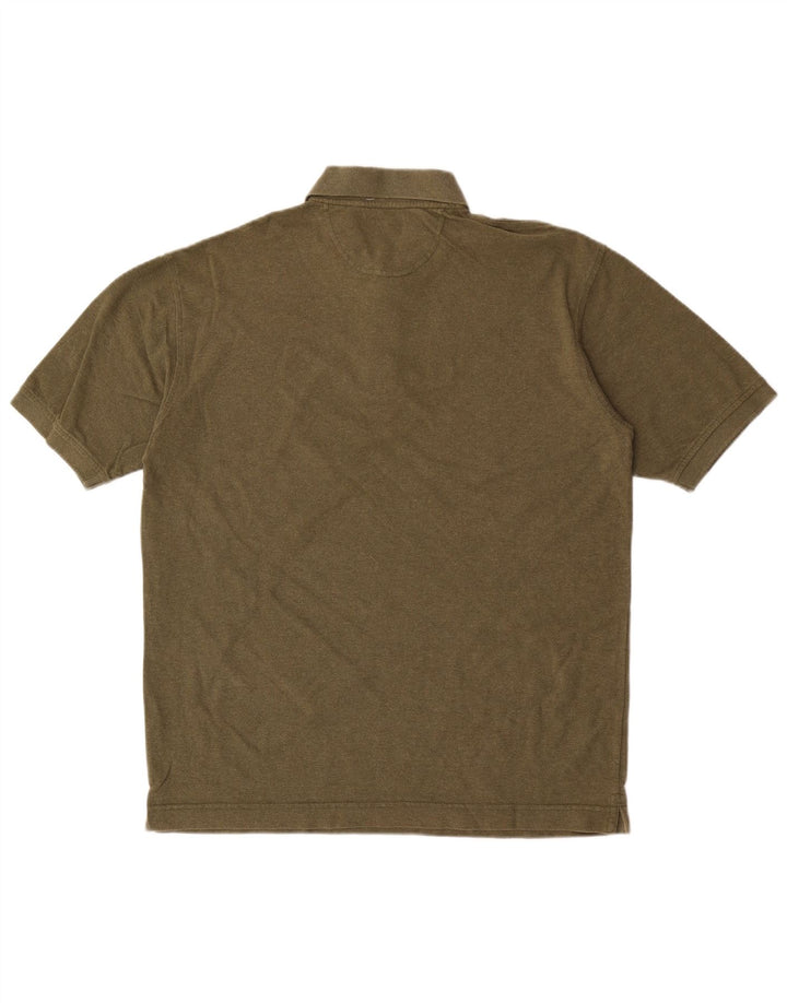 Dockers Mens Polo Shirt Medium Khaki Cotton