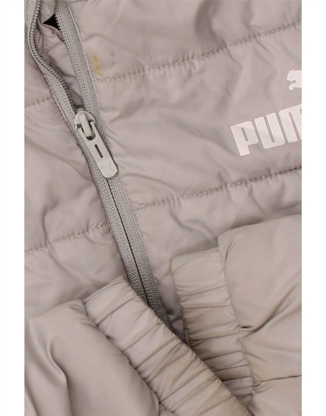 PUMA Mens Hooded Padded Jacket UK 34 XS Grey Polyester