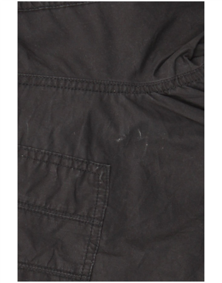 Dkny Womens Straight Cargo Trousers Small W29 L29 Black Cotton